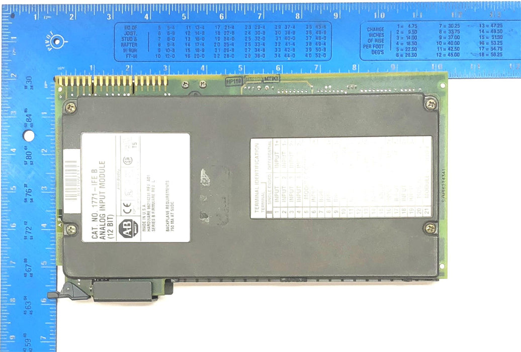 Allen-Bradley 12-Bit Analog Input Module 1771-IFE B (96214291) Ser.B Rev.L USED
