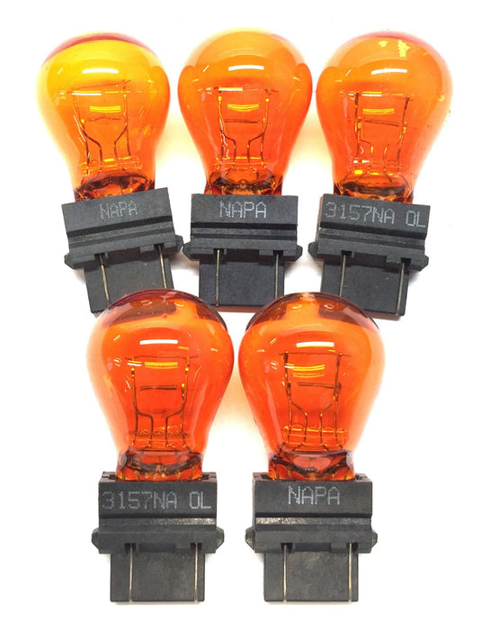 Napa Amber Turn Signal Bulb 3157NA [Lot of 5] NOS