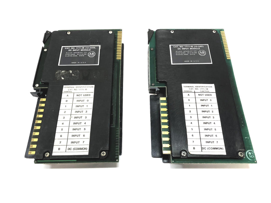 Allen-Bradley 12/24V DC Input Module 1771-IB [Lot of 2] USED
