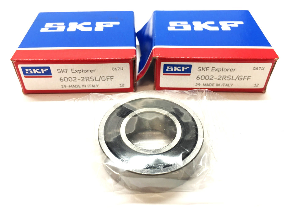 SKF Sealed Roller Bearing 6002-2RSL/GFF [Lot of 2] NOS
