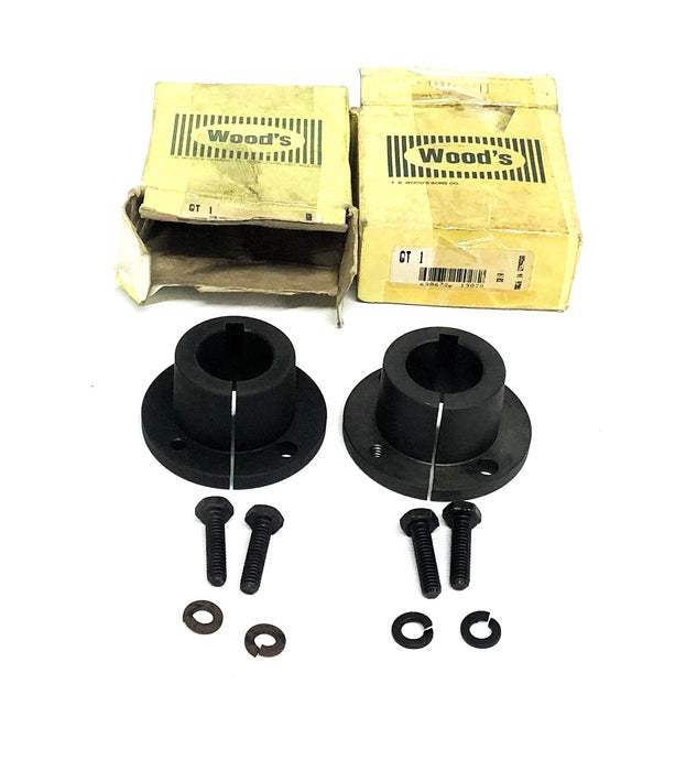 TB Woods Split Taper Bushing QTX1.0 [Lot of 2] NOS