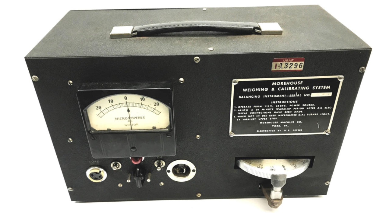 Morehouse Weighing & Calibration Balancing Instrument B-1206 PARTS ONLY