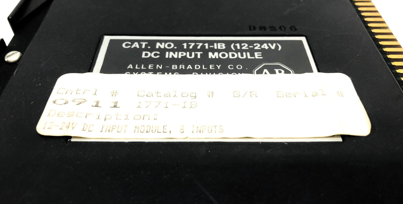 Allen-Bradley 12/24V DC Input Module (Some Broken Piece) 1771-IB USED