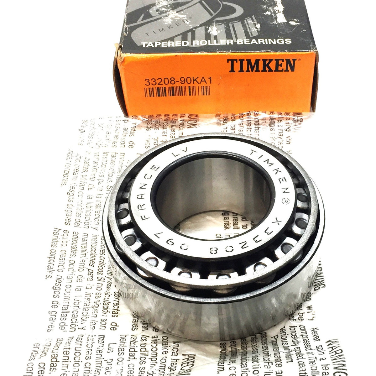 Timken Single-Row Tapered Roller Bearing and Cup Assembly 33208
