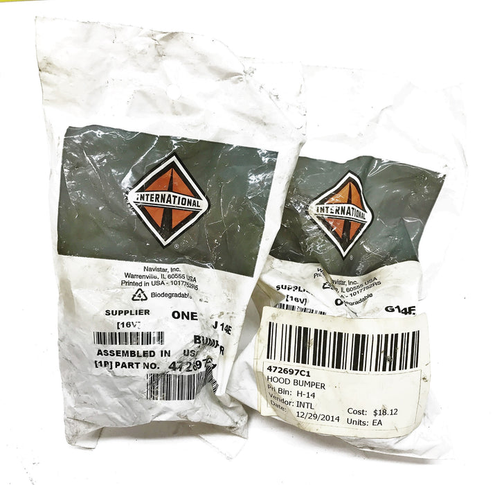 International/Navistar Hood Bumper 472697C1 [Lot of 2] NOS