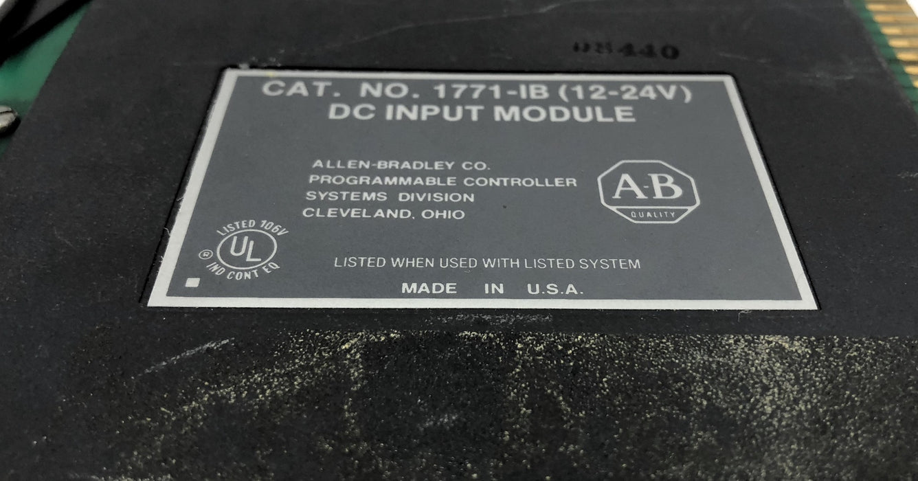 Allen-Bradley 12-24 DC Input Module 1771-IB (960095) [Lot of 2] USED