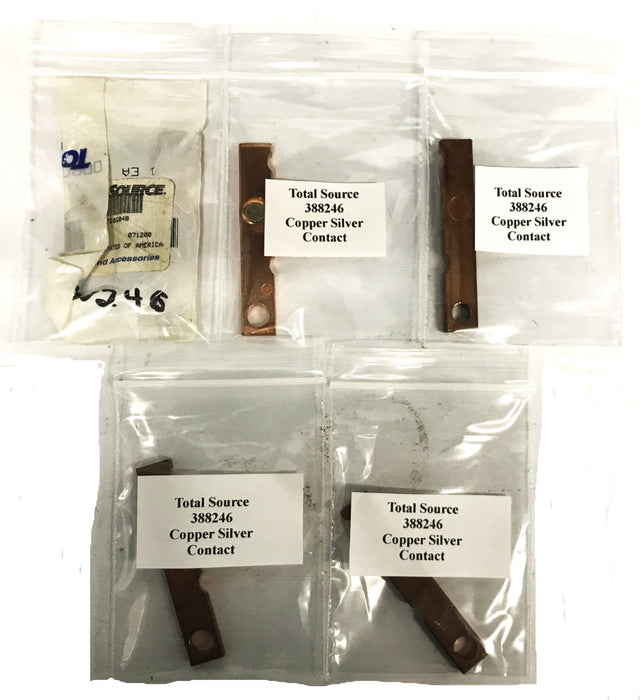Total Source Forklift  Copper Silver Contact 388246 [Lot of 5] NOS