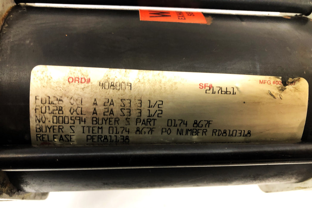 Norgren FU128 OCL A 2A S3 3 1/2 Pneumatic Gripper Clamp 0174867F NOS