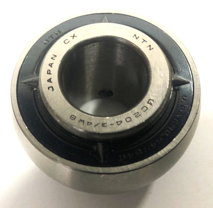 NTN CX Ball Bearing Insert No Collar UC204-3/4W8 [Lot of 2] NOS