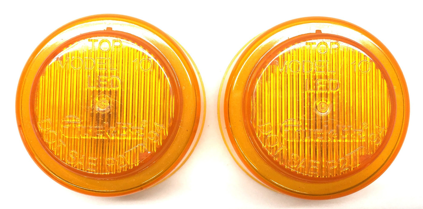 Truck-Lite 2-1/2" Round Amber Marker Light 10250Y [Lot of 2] NOS