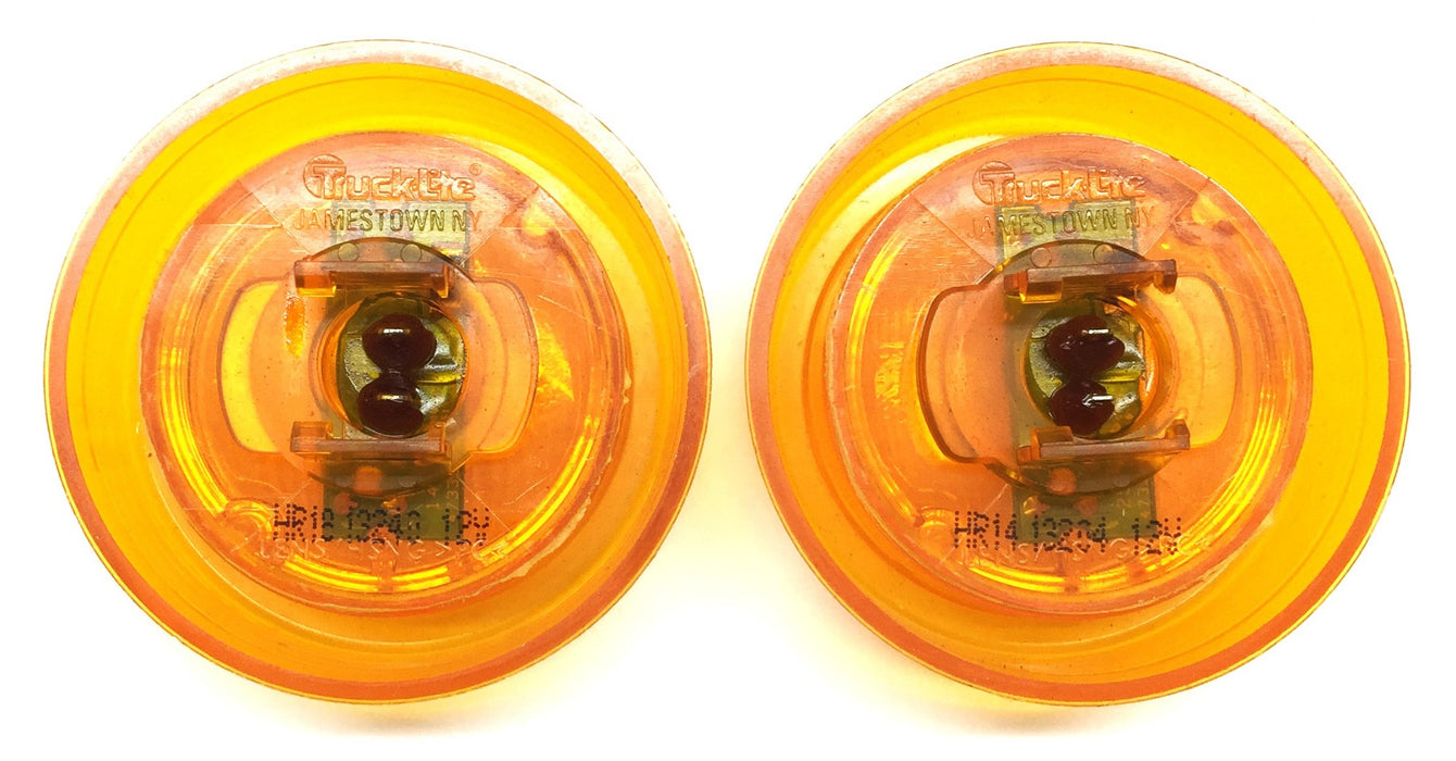 Truck-Lite 2-1/2" Round Amber Marker Light 10250Y [Lot of 2] NOS