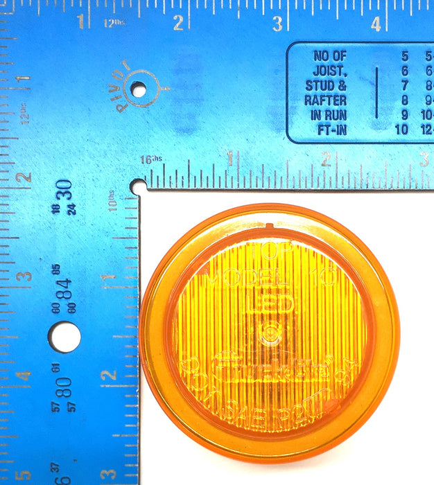 Truck-Lite 2-1/2" Round Amber Marker Light 10250Y [Lot of 2] NOS