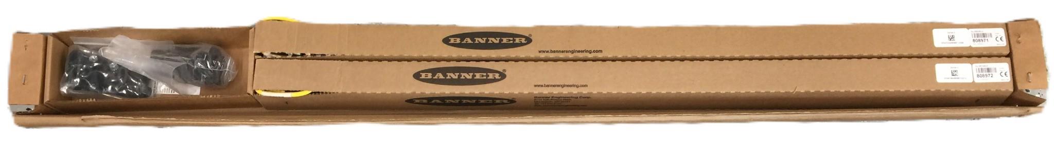 Banner EZ-Screen Safety Light Curtain Kit (Receiver/Emitter) SLLCP23-630P88 NOS