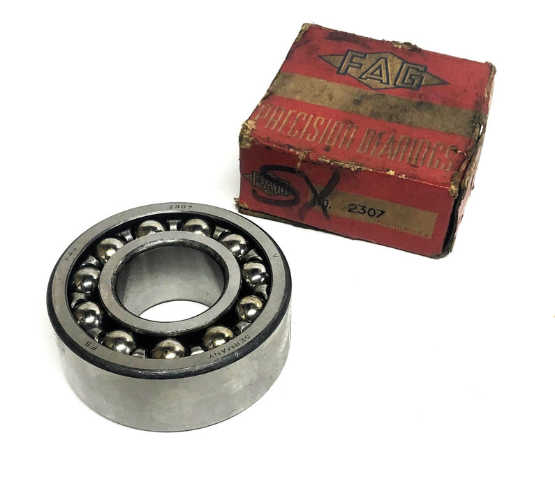 FAG Double Row Self Aligning Ball Bearing 2307 NOS