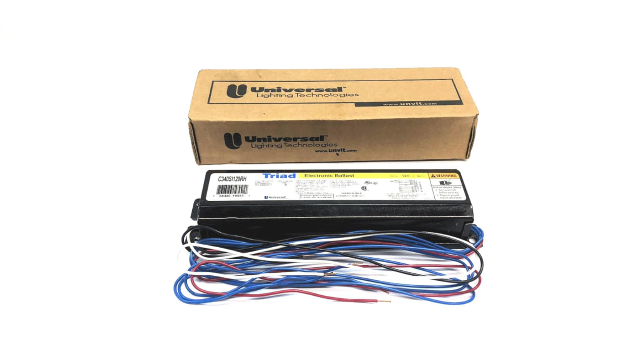 Universal Lighting Triad 60Hz 120V Electronic Ballast C340SI120RH 0001 NOS
