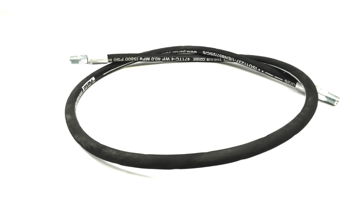 Parker 5800 PSI Approx 54" OAL Hydraulic Hose 471TC-4 NOS