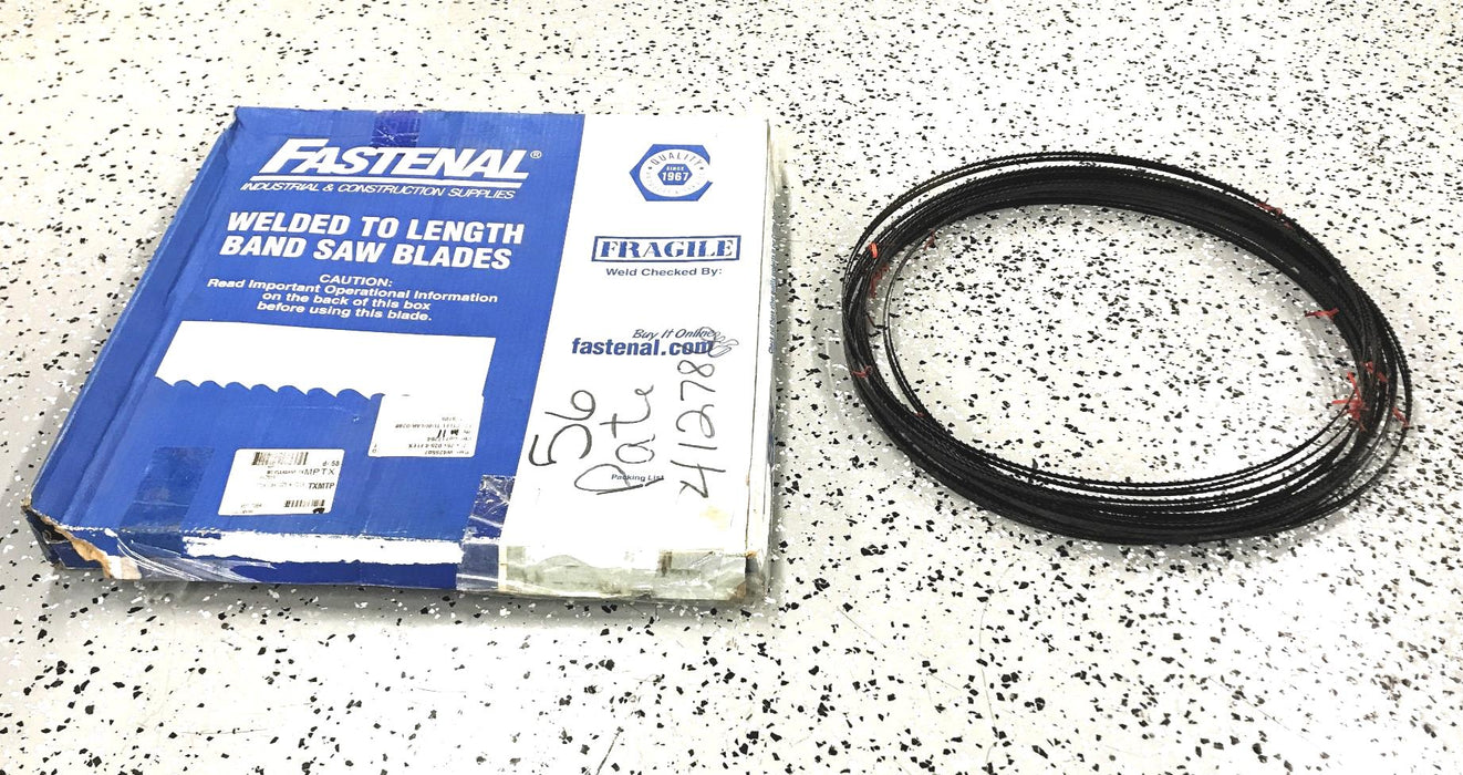 Fastenal Box of (11) 175 x .25 x .025 4 TPI Band Saw Blades W425507 NOS