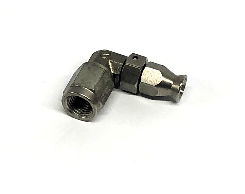 Unbranded 3/8 Inch 24 Thread 90 Degree 3AN Hose End 659103C NOS