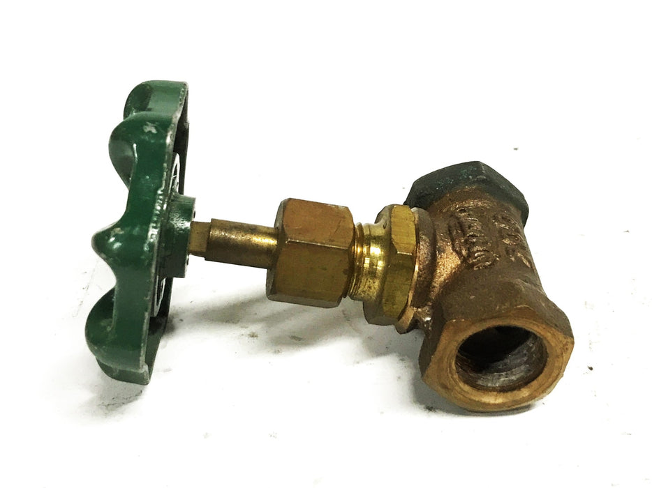 United 3/8 inch Brass Shut Off Valve 200 [Lot of 4] NOS