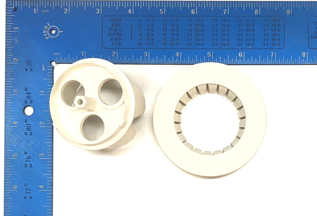 Premier Mounts White Escutcheon Ring W/ Hole Cutter HCERW NOS