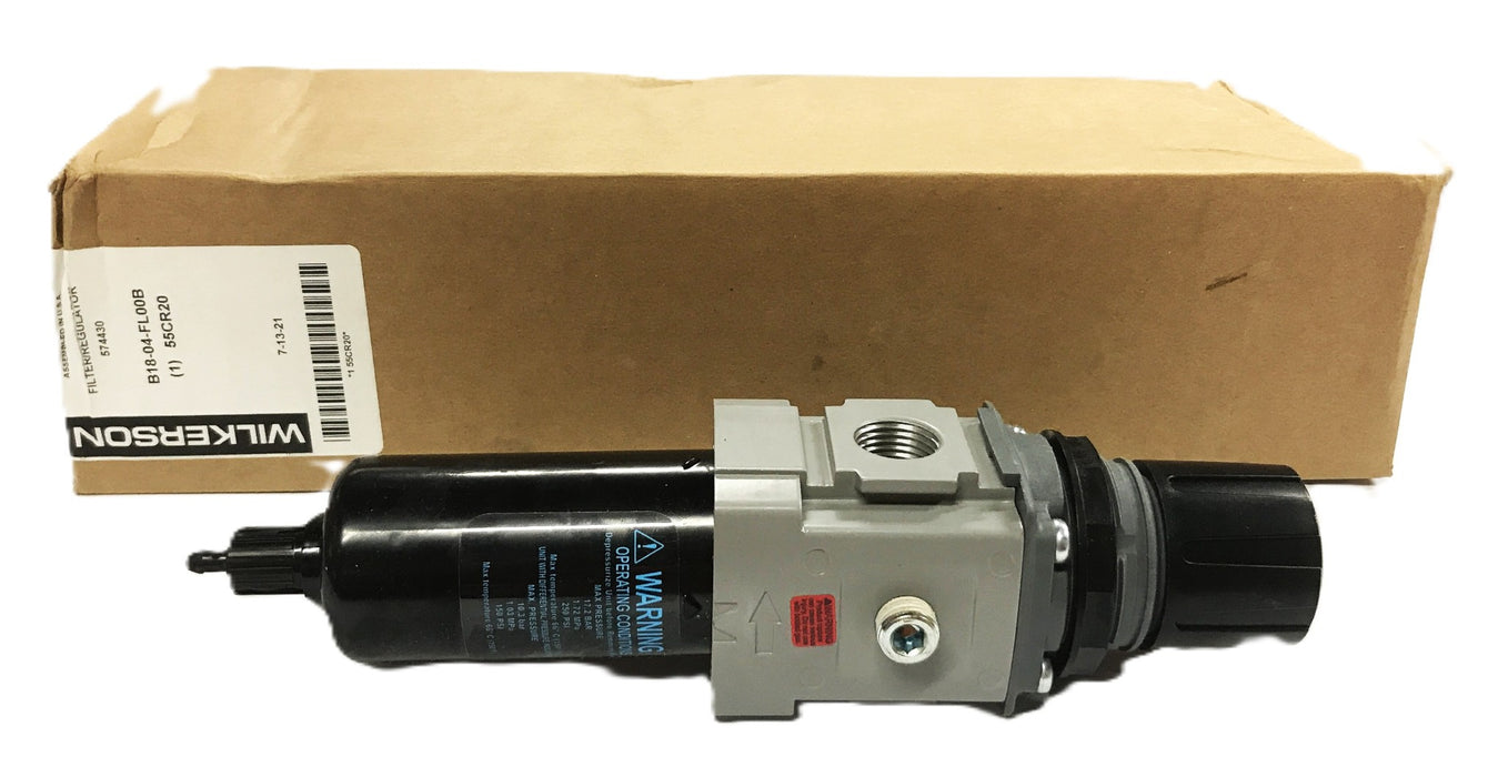 Wilkerson Pneumatic System Filter Regulator B18-04-FL00B NOS