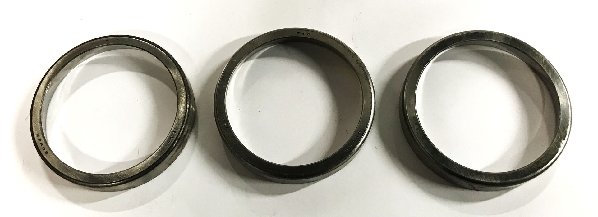 Bower Tapered Roller Bearing Cup 493 [Lot of 3] NOS