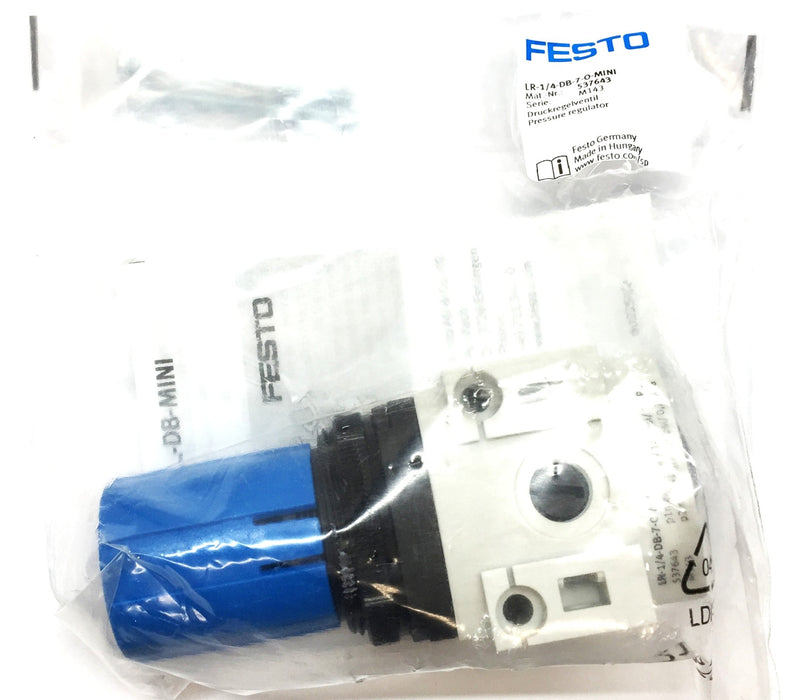 Festo Regulator Assembly LR-1/4-DB-7-0-MINI (537643) NOS