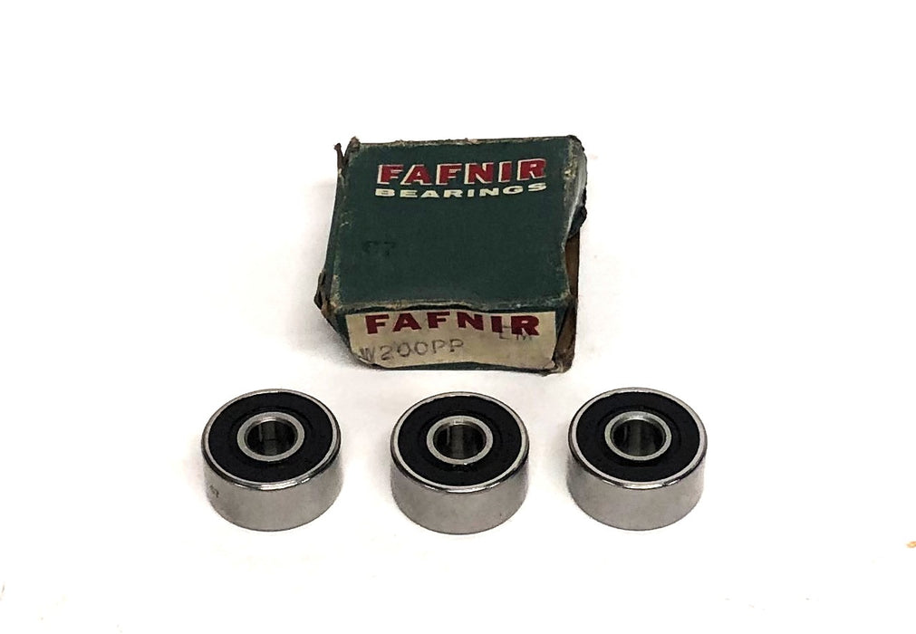 Fafnir Rubber Shielded Ball Bearing W200PP C7 [Lot of 3] NOS