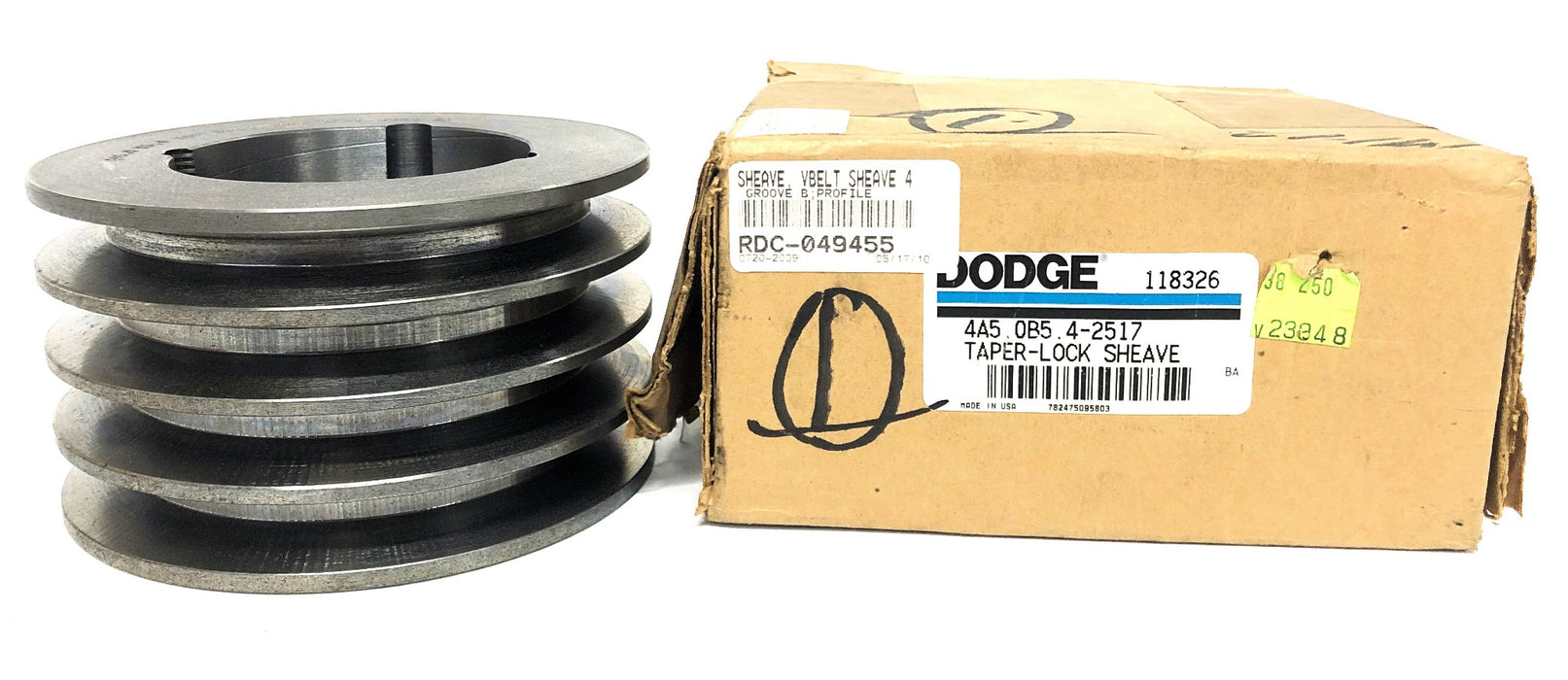 Dodge 2517 Taper Lock Sheave 4A5.0B5.4-2517 (118326) NOS