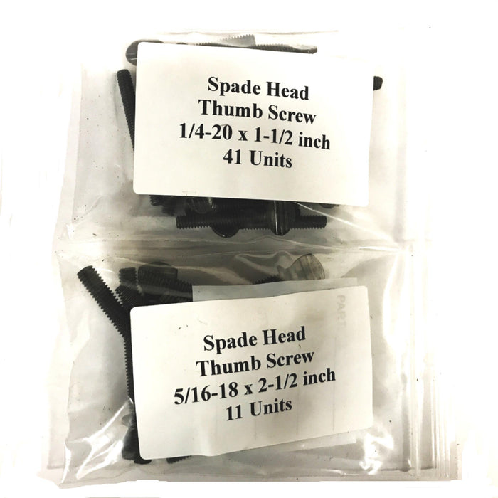 Unbranded Spade Head Thumb Screws, 2 Sizes [Lot of 52] NOS