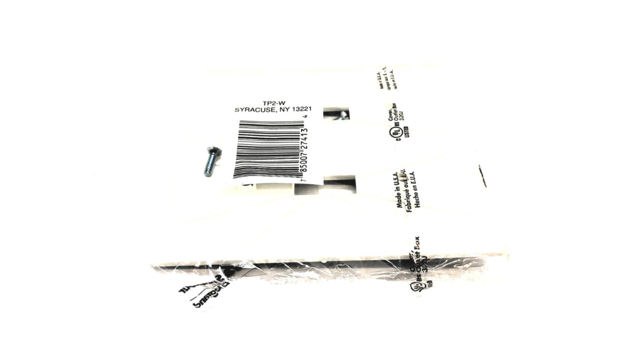 Pass & Seymour 2-Gang 2-Toggle Wall Plate TP2-W [Lot of 17 ] NOS
