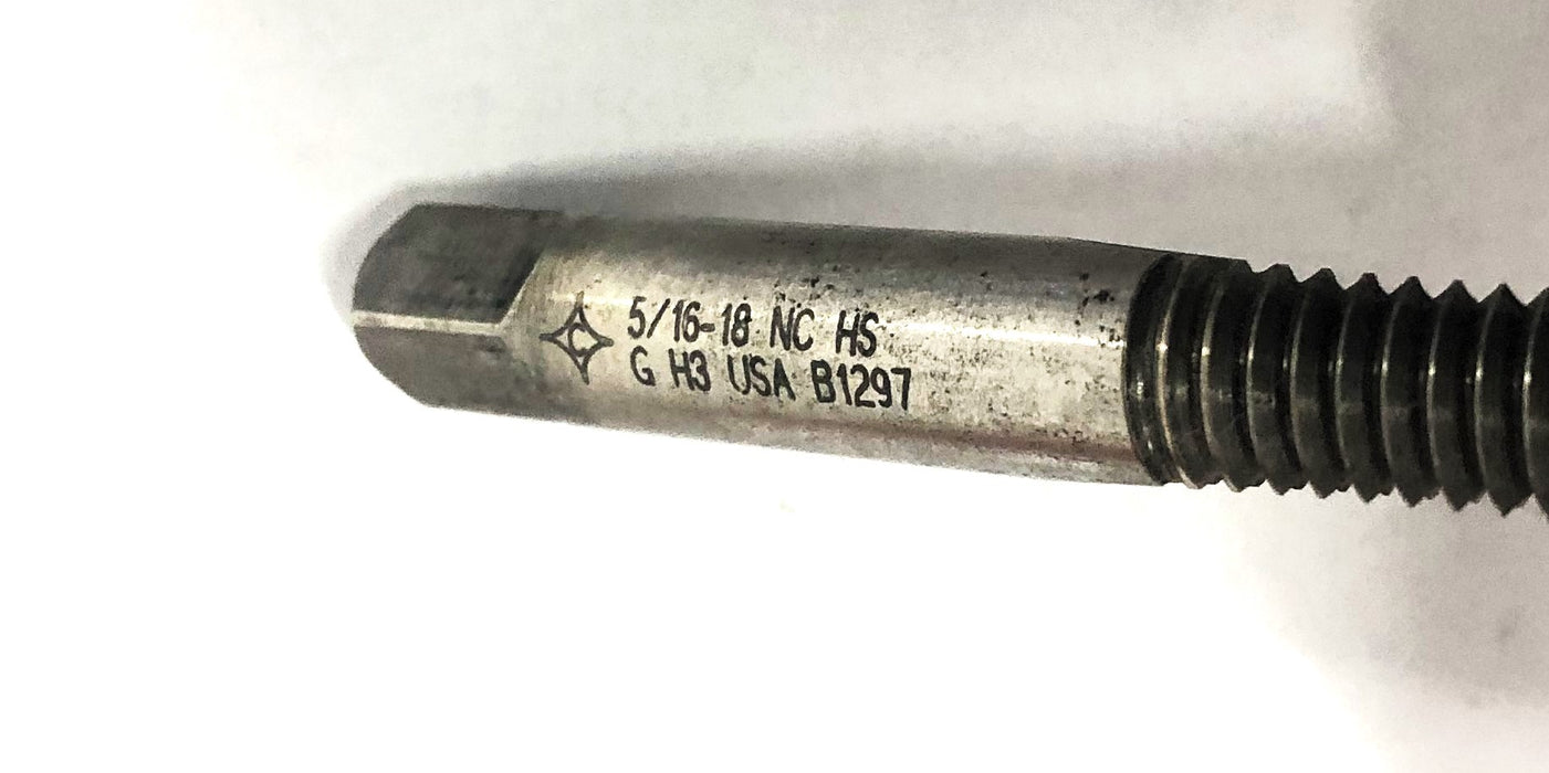 Cleveland 5/16-18 NC HS GH3 2 Flute Spiral Point Tap B1297 [Lot of 2] NOS