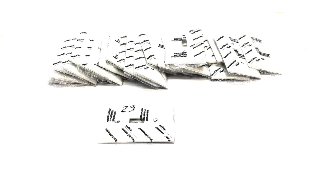 Pass & Seymour 1-Gang Toggle Plate TP1-W [Lot of 23] NOS