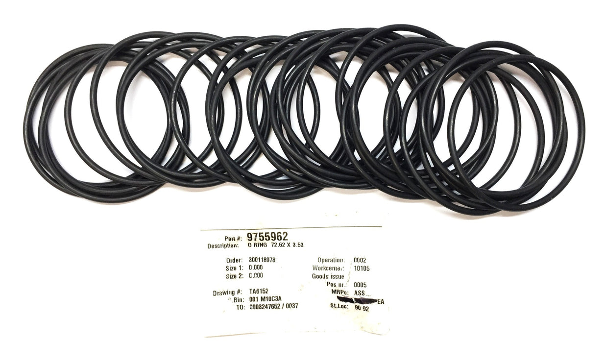 Marel NBR 70 72.62mm x 3.53mm O-Ring 9755962 [Lot of 29] NOS