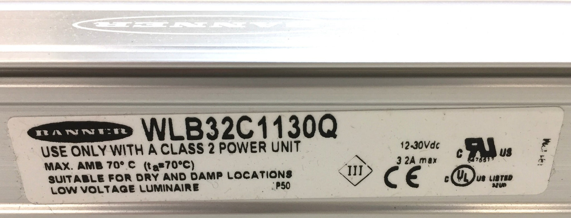 Banner Engineering Work Light Bar WLB32C1130Q NOS