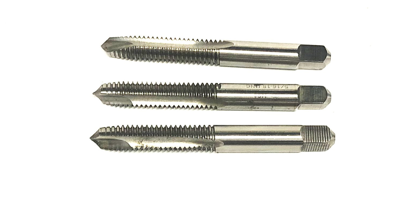 Cleveland 2 Flute HS GH3 UNC Spiral Point Tap 5/16-18 [Lot of 3] NOS