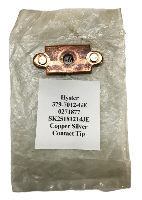 Hyster Forklift Copper Silver Moving Contact Tip 0271877 [Lot of 2] NOS