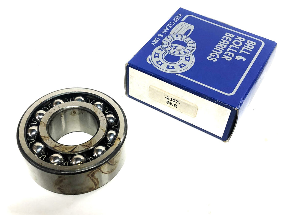 SNR Double Row Self Aligning Ball Bearing 2307 NOS