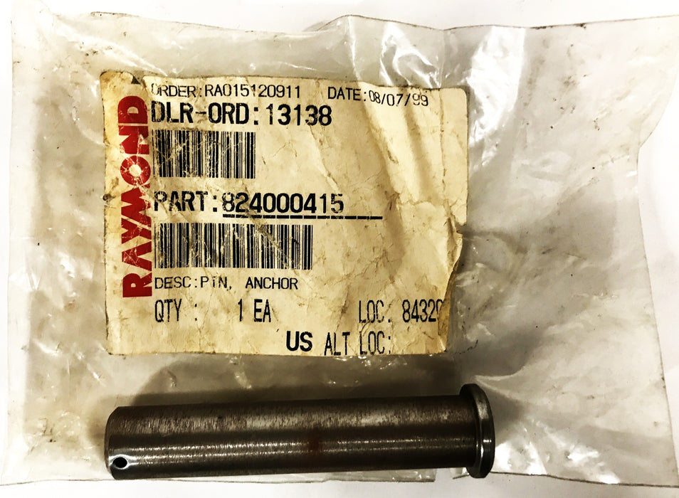 Raymond Forklift Anchor Pin 824000415 NOS