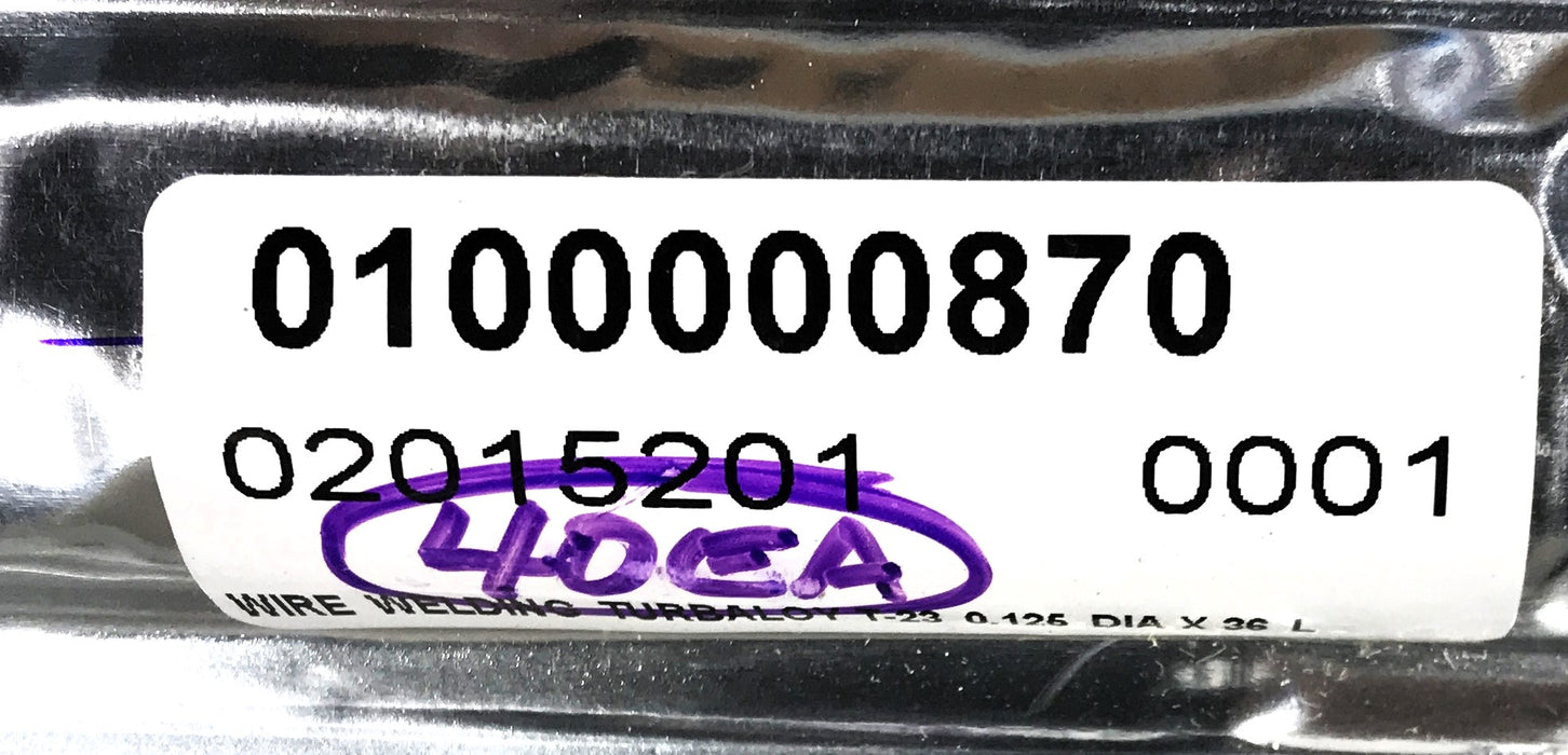 Mc-Grade Pack of (40) .125" Diameter x 36" OAL Wire Welding Turbaloy T-23 NOS