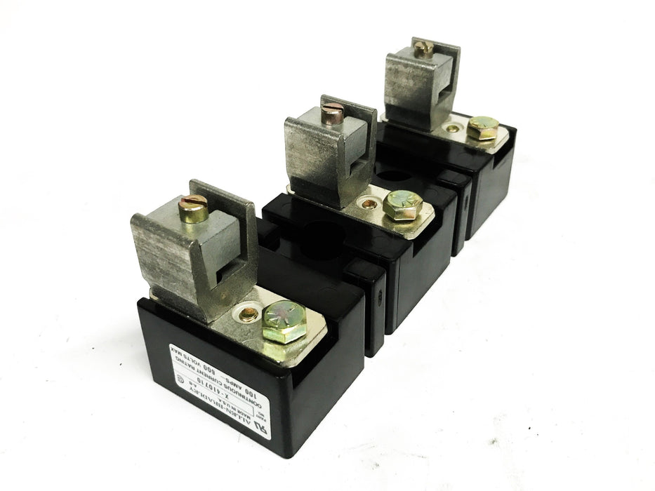 Allen-Bradley 3-Pole Fuse Block (with Hardware) X-4107-10 NOS