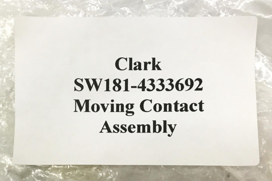 Clark Forklift Copper Silver Moving Contact Assembly SW181-4333692 NOS