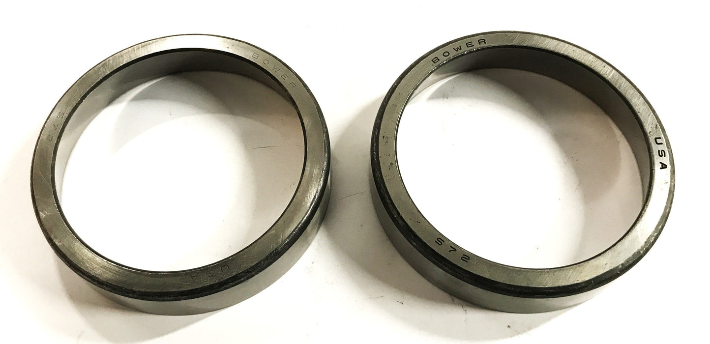 Bower Tapered Roller Bearing Cup 572 [Lot of 2] NOS