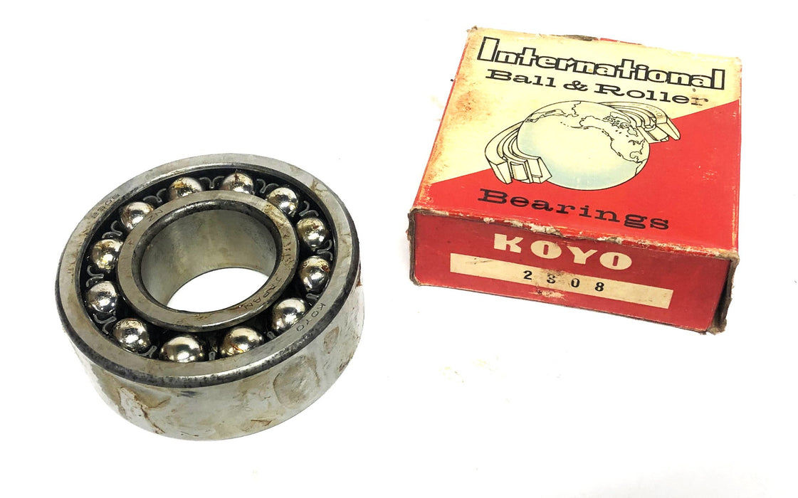Koyo Double Row Self Aligning Ball Bearing 2308 NOS