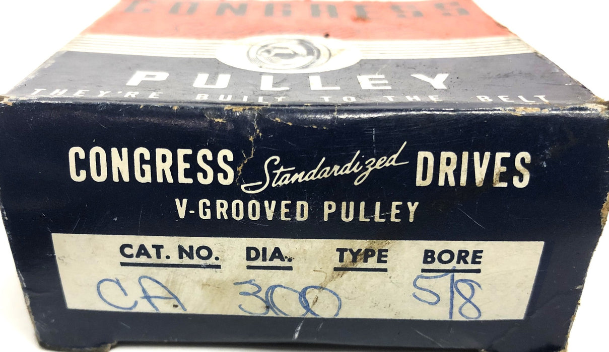 Congress V-Grooved Pulley CA-300-5/8 NOS