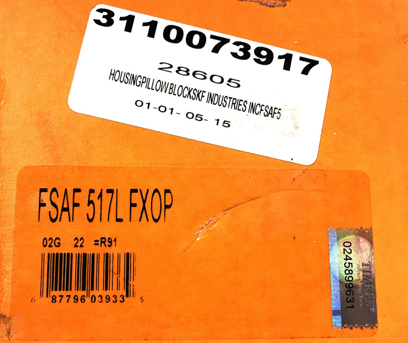 Timken Pillowblock Housing FSAF517LFXOP NOS