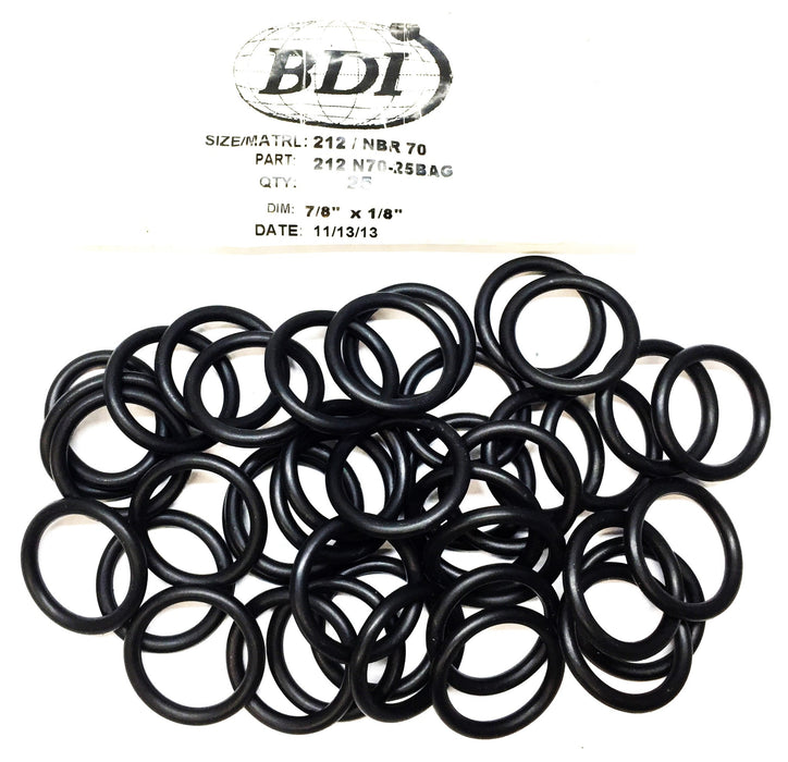 BDI 212 NBR 70 7/8"x 1/16" O-Ring Pack (41pcs) 212 N70-25BAG NOS