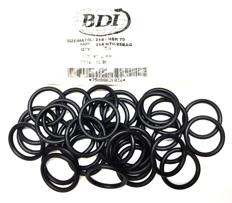 BDI 214 NBR 70 1"x 1/8" O-Ring Pack (35pcs) 214 N70-25BAG NOS