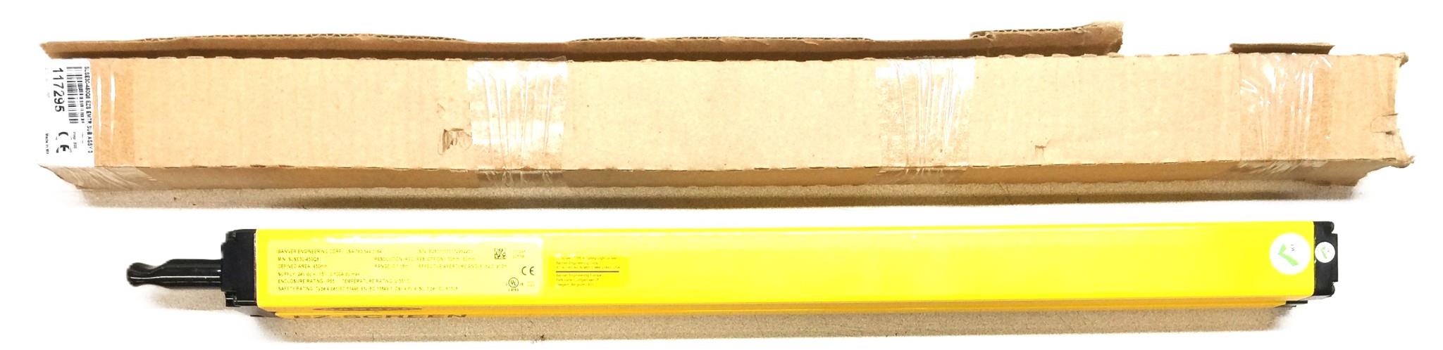 Banner Engineering EZ-Screen Safety Light Curtain SLSE30-450Q8 NOS