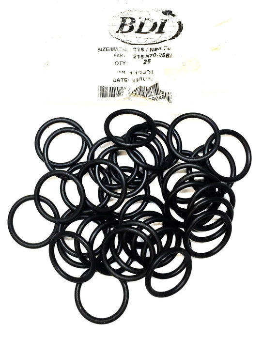 BDI 215 NBR 70 1-1/16"x 1/8" O-Ring Pack (37pcs) 215 N70-25BAG NOS